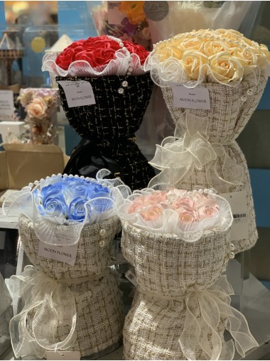 [全新漸變玫瑰 現貨發售] Eternal Florist - 漸變石鹼香皂永生花束11朵/21朵 (4選擇)